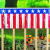 Fun Express American Flag Fringe for Fourth Of July Decorations – Elevate your Celebration with 100ft Patriotic Flag Fringe – Show Patriotism, Transform your Space with 4th Of July Outdoor Decorations