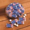 Fun Express Butter Mints Bulk Individually Wrapped – 108 Pieces USA American Flag Patriotic Candy for 4th of July, Memorial Day & Veterans Day Celebrations | Red White Blue Party Favors 14 Ounce