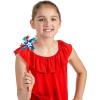 Fun Express Star-Shaped Patriotic Pinwheels, 36 Pieces – Blue, White, Red