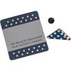 Patriotic Folded Flag Pins with Card – 12 Pieces