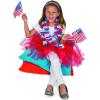 Patriotic Lei Assortment, Bulk Set of 50 – Red White and Blue Flower Leis Assortment – 4th of July and Memorial Day Supplies