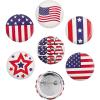 Fun Express – Patriotic Buttons for Fourth of July – Jewelry – Pins – Novelty Buttons – Fourth of July – 24 Pieces