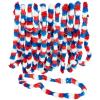 Fun Express 36″ Red, White amd Blue Patriotic Leis for Fourth of July – Bulk set of 12 – Great for 4th of July, Memorial Day and Veteran’s Day Celebrations