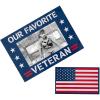 Fun Express 7″ x 5″ Patriotic Veteran’s Day Picture Frame Magnets – 12 Pieces