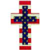 Fun Express Patriotic Wall Cross for Fourth of July (wood) Religious Home Decor