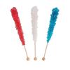 Red, White and Blue Patriotic Rock Candy Sucker Pops (Individually wrapped set of 12) Fourth of July Candy and Party Supplies