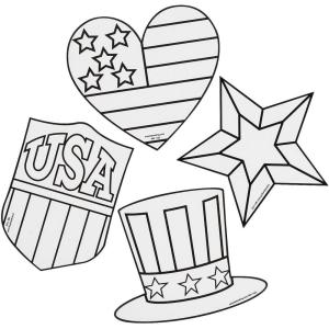 Fun Express Color Your Own Patriotic Suncatchers – 24 Pieces