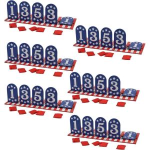 Fun Express Patriotic Bean Bag Toss Game – 6 Pc