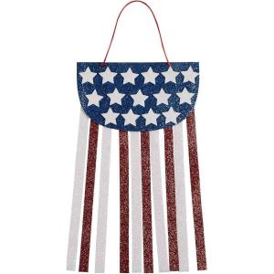Fun Express Patriotic USA Flag Banner Craft Kit – Makes 12