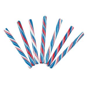Red, White, and Blue Candy Canes – Great for 4th of July – 80 Pieces – Individually Wrapped
