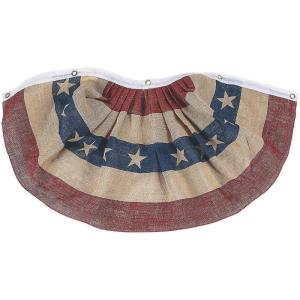 USA Patriotic Burlap Bunting for Fourth of July – Rustic and Farmhouse Home Decor