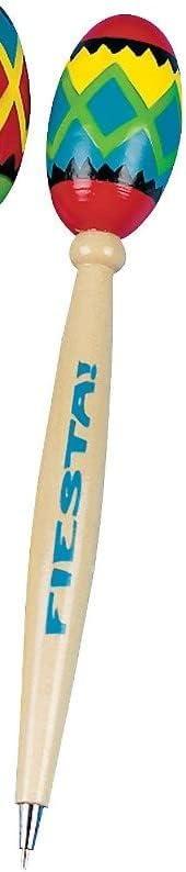 imageFun Express Fiesta Maraca Pen for Cinco de Mayo Set of 12 Stationery Party Supplies