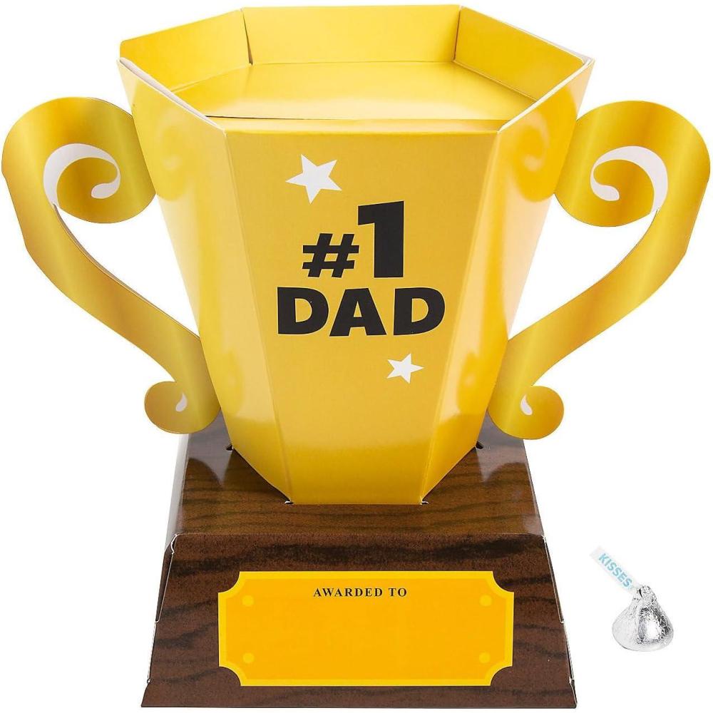 imageFun Express Fathers Day 3D Trophy Gift Boxes 12 Pieces