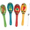 Fun Express 12 Pieces- Wooden Fiesta Maracas- Educational and Learning Activities for Kids