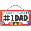 Fun Express 12 pieces #1 Dad License Plate Sign Craft Kit – DIY Father’s Day Craft Gifts for Kids