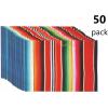 Serape Fiesta Placemats (Set of 50) Cinco de Mayo Party Supplies Multicolor