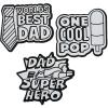 Color Your Own Fuzzy Father’s Day Magnets – Set of 12 – DIY Craft Gifts for Kids