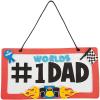 Fun Express 12 pieces #1 Dad License Plate Sign Craft Kit – DIY Father’s Day Craft Gifts for Kids