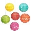 Fun Express 12″ Papel Picado Hanging Paper Lanterns – Set of 6 – Colorful Party Decor for Festivals, Birthdays, and Celebrations