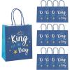 Fun Express 7 1/2″ x 9″ Medium Father’s Day King for the Day Paper Gift Bag, 12 Pieces