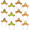 Fun Express Cardboard Sombrero Headbands for Cinco de Mayo (1 Dozen) Apparel Accessories, Hats, Head Boppers, Headbands