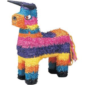 Fiesta Bull Pinata (15.25 x 5.5 x 18 Inches) for Cinco de Mayo, Birthday, Taco, Luau, Mexican theme Party Supplies or decoration or carnivals