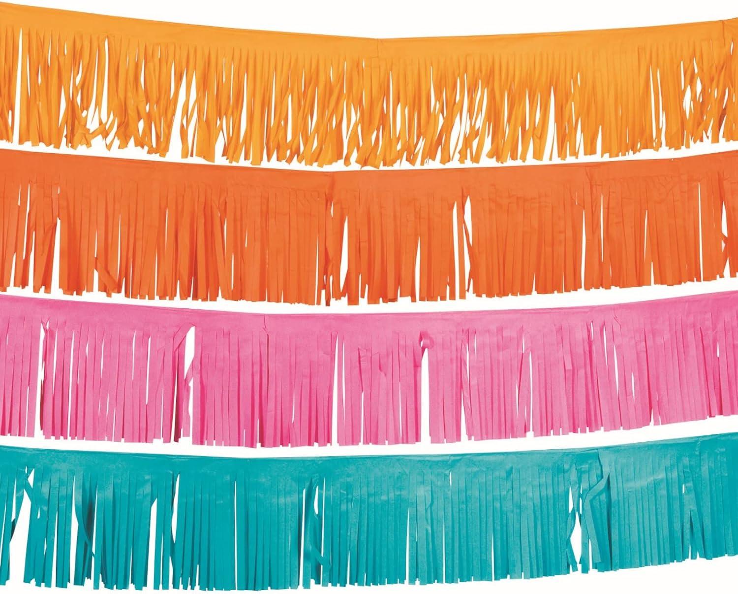 imageFun Express Fiesta Fringe Garland for Cinco de Mayo Party Hanging Decor Garland VBS Vacation Bible School SuppliesDecor 4 Pieces
