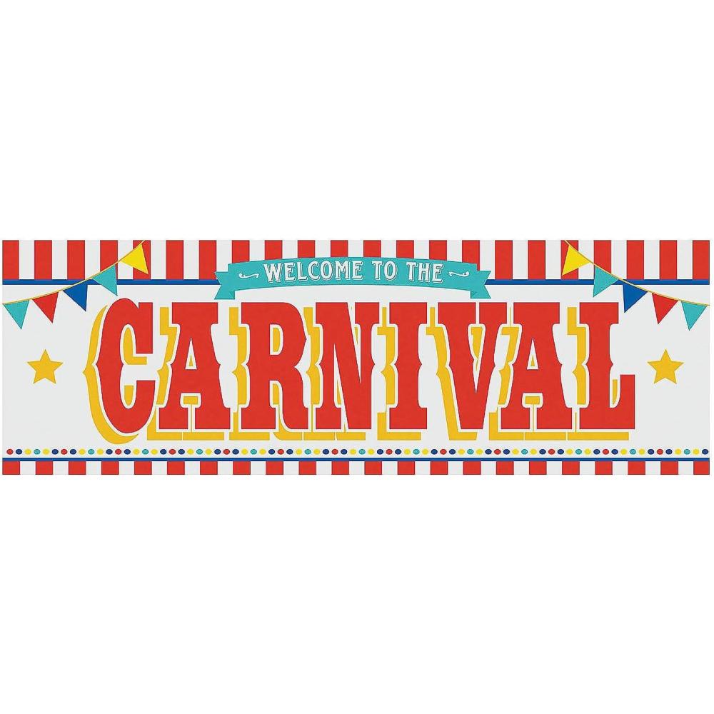 imageCarnival Welcome Party Banner  6 Feet Long  Circus Party Supplies