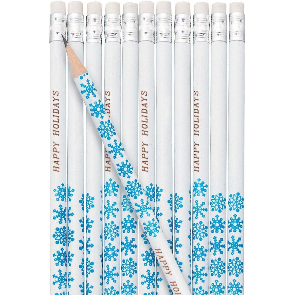 imageFun Express Personalized Pencils Gold 24 Pieces Teaching Writing Branded Office SuppliesWhite