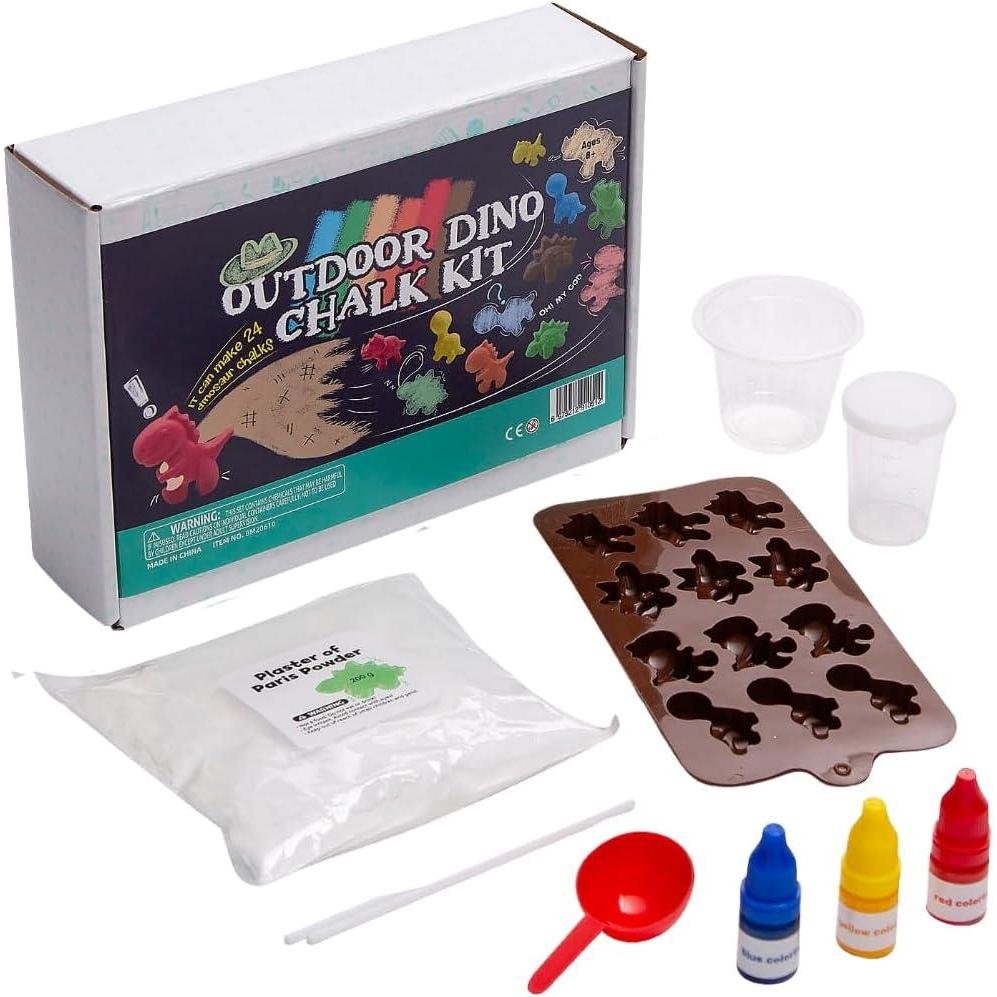 imageFun Express Steam Dino Chalk Kit Makes 24 Dinosaur chalks  Dinosaur Themed Steam Chalk Kit for Outdoor Fun  Engage Kids with Dino Activities  Fun and Educational Kit