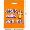 Fun Express – Walk Safely With Jesus Plastic Bag for Halloween – Party Supplies – Bags – Plastic Bags – Halloween – 50 Pieces