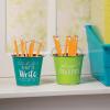 Fun Express 4 1/2″ x 5″ Sharp & Dull Pencil Metal Pail Set – 2 Buckets – Great for Classroom, School and After School Programs – Teaching Accessories