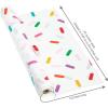 Fun Express Birthday Sprinkles Plastic Tablecloth Roll – 100 Foot roll – Party Supplies