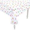 Fun Express Birthday Sprinkles Plastic Tablecloth Roll – 100 Foot roll – Party Supplies