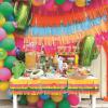 Fun Express Fiesta Fringe Garland for Cinco de Mayo Party Hanging Decor Garland – VBS Vacation Bible School Supplies/Decor 4 Pieces
