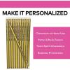 Fun Express Personalized Pencils (Gold), 24 Pieces, Teaching, Writing, Branded, Office Supplies(Gold)