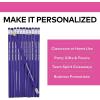Fun Express Personalized Pencils (Gold), 24 Pieces, Teaching, Writing, Branded, Office Supplies(Purple)