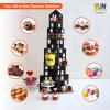 Skyscraper Cupcake Stand (4 Tiers) Superhero Party Supplies – Perfect for Your Superhero, Firefighter, Big City Themed Parties