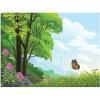 8 ft. x 6 ft. Zoom In VBS Forest Edge Polyester Backdrop Banner, Vacation Bible School Supplies