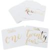 Fun Express – Gold Foil Table Numbers 1-24 for Wedding – Party Supplies – Favors – Placecards And Holders – Wedding – 28 Pieces