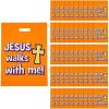 Fun Express – Walk Safely With Jesus Plastic Bag for Halloween – Party Supplies – Bags – Plastic Bags – Halloween – 50 Pieces
