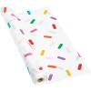 Fun Express Birthday Sprinkles Plastic Tablecloth Roll – 100 Foot roll – Party Supplies