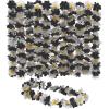Fun Express Black & White Polyester Leis – Stylish Accessories for Parties, Events, and Celebrations – Great for Luau and Themed Occasions – 12 Pieces