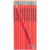 Fun Express Personalized Pencils (Gold), 24 Pieces, Teaching, Writing, Branded, Office Supplies(Orange)