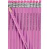Fun Express Personalized Pencils (Gold), 24 Pieces, Teaching, Writing, Branded, Office Supplies(Pink)