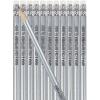 Fun Express Personalized Pencils (Gold), 24 Pieces, Teaching, Writing, Branded, Office Supplies(Silver)