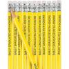Fun Express Personalized Pencils (Gold), 24 Pieces, Teaching, Writing, Branded, Office Supplies(Yellow)