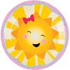 Fun Express You Are My Sunshine Party Paper Dessert Plates – Sunshine Dinner Plates – Disposable Tableware for Sun Birthday Party Supplies Baby Shower Birthday Decorations – 8 Pieces
