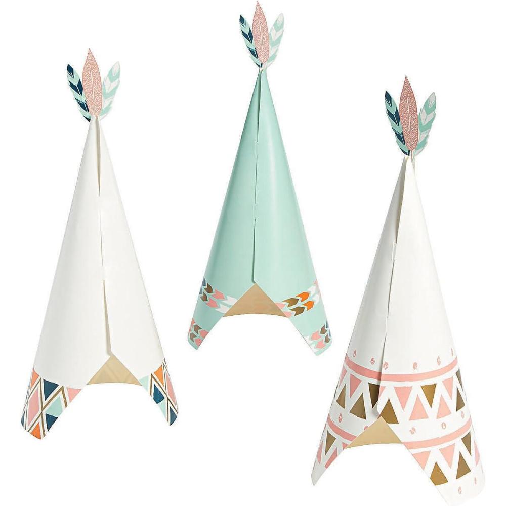 imageFun Express Tribal Baby Centerpiece 3pc for Baby Party Decor General Decor Centerpieces Baby 3 Pieces