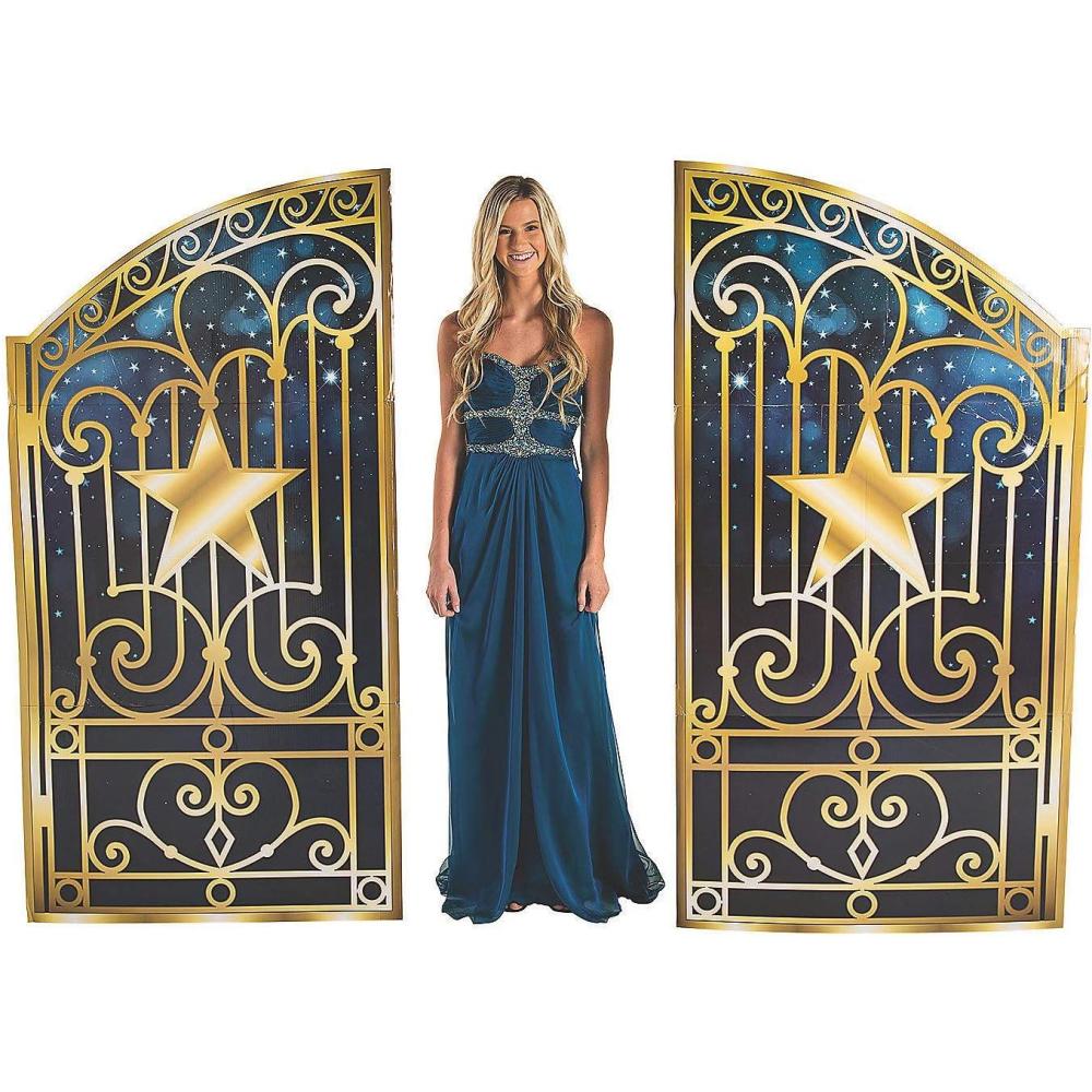 imageFun Express Starry Night Gate Standup  Party Decor  1 Piece  Brown